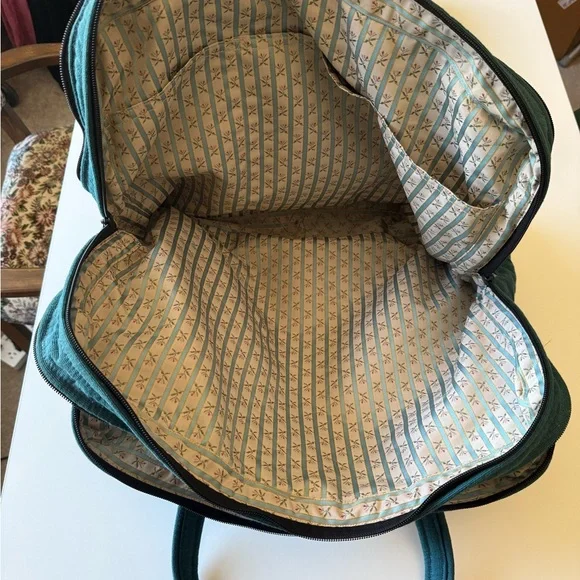 Luxury Bespoke Bernadette Rabbit Tapestry Lined Travel Garment Bag, like new - Picture 6 of 16